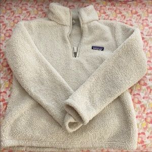 Patagonia Los Gatos 1/4 zip cream size s
